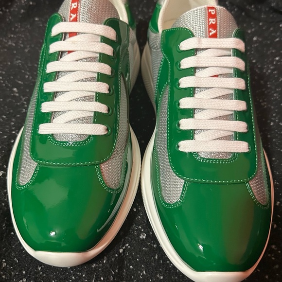 Prada Men's Green Sneakers - Picture 1 of 3